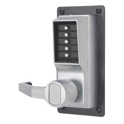 SIMPLEX LLP101026D41 Push Button Exit Trim,Satin Chrome,Left 31NG81