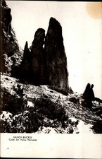 RPPC Muntii Bucegi Coltii din Valea Horobaiei vintage postcard v768