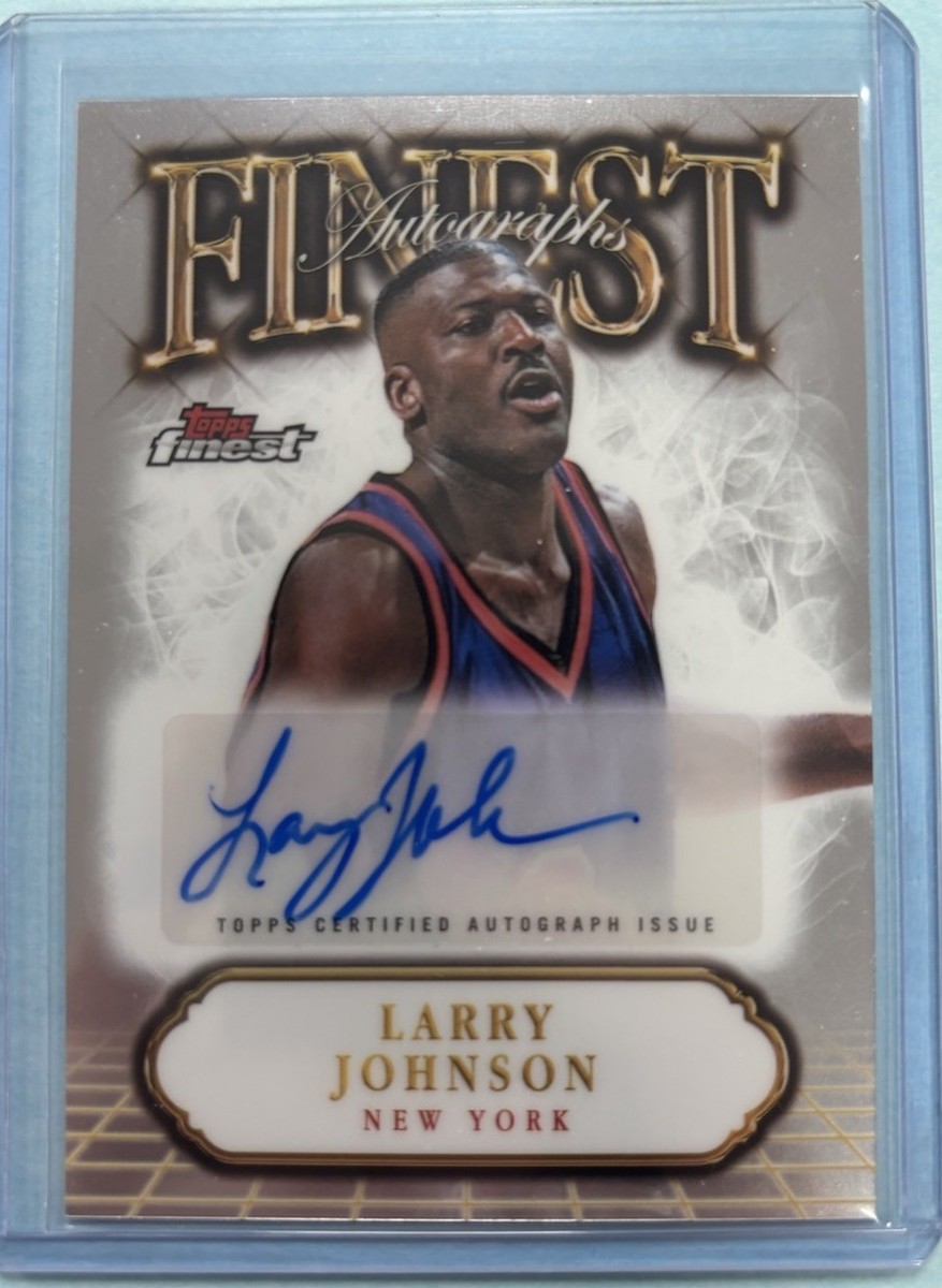 その他 LARRY JOHNSON auto 24/25 Topps Finest Larry Johnson Signatures Auto Autographs SP