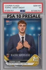 COOPER FLAGG -2025 Topps NOW Draft Night #D1 - PSA 10 PRESALE - Get Him Now!