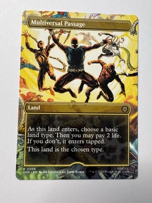 Multiiversal Passage (Borderless)   Spiderman   Magic The Gathering (mtg)