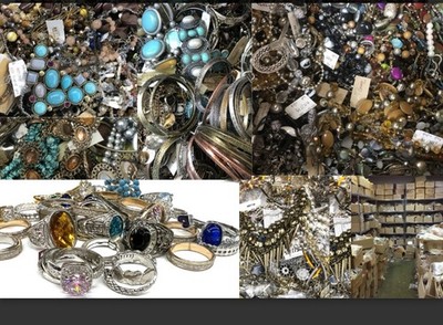 5lb Jewelry Lot Bulk All Metal No Plastic Mixed Costume Fashion Pieces