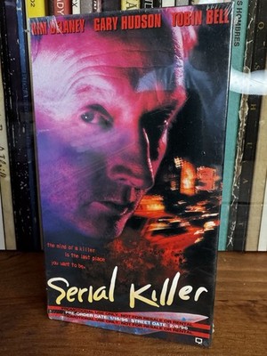 Serial Killer VHS Sealed Promo Copy 1996 Tobin Bell Kim Delaney Republic Rare
