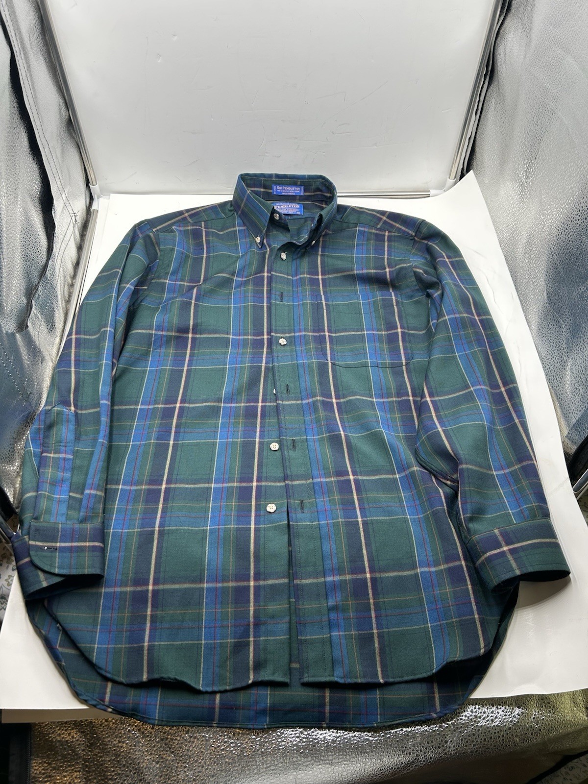 Pendleton SIR PENDLETON 100% Wool Button Down Shi… - image 1