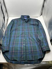 Pendleton SIR PENDLETON 100 Wool Button Down Shirt Mens Medium M Plaid 29685