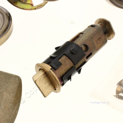 Weslock Passage Door Knob 2-3/4 Backset Antique Brass Right/Left 400-TULABAB - Afbeelding 3 van 4