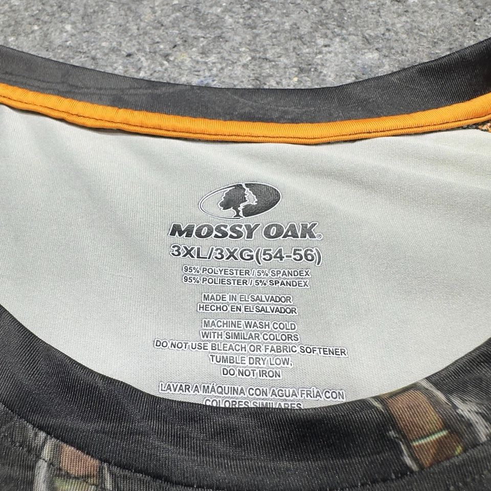 Mossy Oak Eclipse Camo Shirt 3XL Mens Long Sleeves Pullover Light Weight Hunting - Image 3 of 4