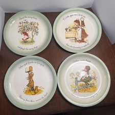 Holly Hobbie Collector  s Edition plates  Vintage 4-Plate Set 1970s 