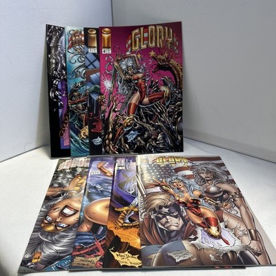 Glory Comic Book Lot of 8 #1-7 & #4 Variant