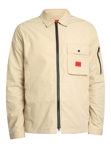 HUGO Men's Emmond Lightweight Jacket, Beige - Picture 8 of 8
