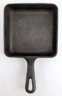 Vintage Griswold Number 3 Square Cast Iron Fry Skillet, Model 2103, Made in USA