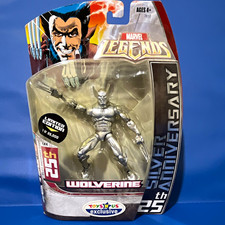 Marvel Legends Wolverine 25th Anniversary Silver Limited Exclusive Action Figure
