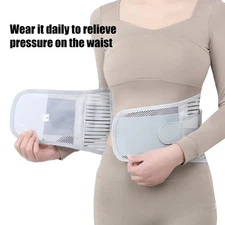Adjustable Lower Back Brace Lumbar Support Waist Belt For Men/Women Pain Relief