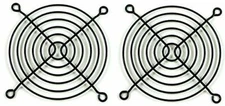 80mm Wire Computer Case Fan Grill / Guard - Black (Set of Two)