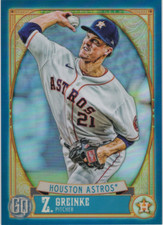 2021 Topps Gypsy Queen Chrome Box Toppers Indigo Ref#197 Zack Greinke /150