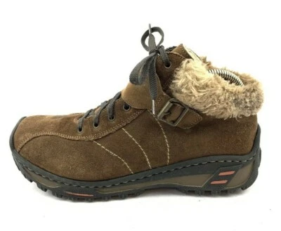 RIEKER DAMEN STIEFEL STIEFELETTEN BOOTS Gr:38 Uk:5 BRAUN  - Bild 1 von 4