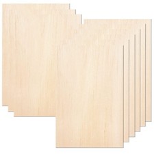 20 Pcs Wood Sheets,Unfinished Balsa Wood Sheets for Crafts DIY Wood Sheets Th...