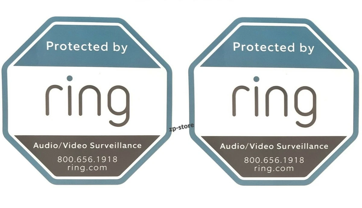 Ring security store sign ebay