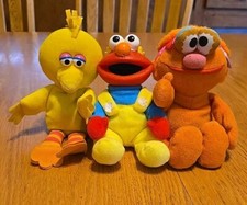 Seasame Street plush lot big bird elmo Zoe tyco 1996 1997 Applause