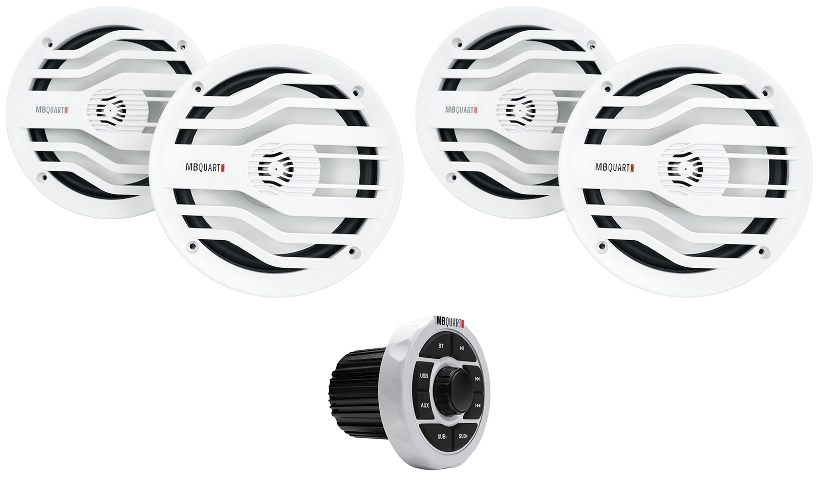 Морской ресивер MB Quart GMR-15B с Bluetooth4 Белые динамики MB Quart 65 53290₽