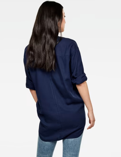 G-Star RAW Parota Shirt Womens Classic Long Sleeve Boyfriend BNWT RRP £90 Rinsed image 4