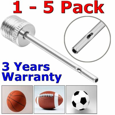Ball Pump Air Inflator Soccer Basketball Football Needle Yoga Fitness ...