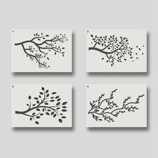 Tree Branch Stencils - Reusable Stencils for Painting, Home Decor.