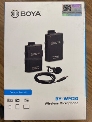 BOYA BY-WM2G Wireless Microphone new in box 