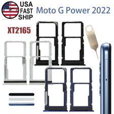 Original SIM Card Tray MicroSD Holder Slot For Motorola Moto G Power 2022 XT2165