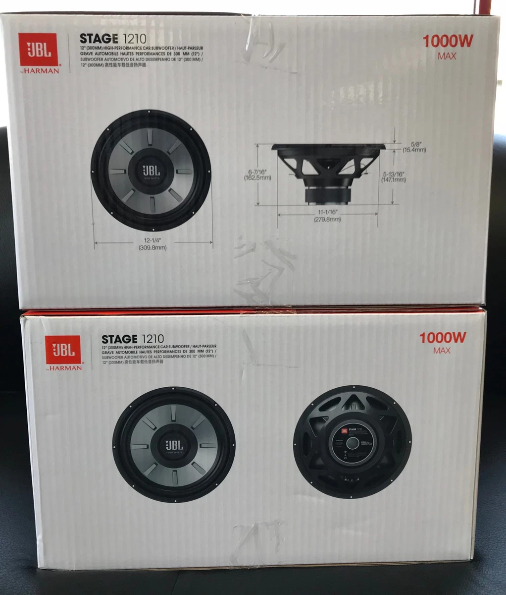 JBL Stage 1210 Pilote de subwoofer 250 W - Subwoofers pour Voiture (Pilote  de subwoofer, Caisson de Basse Actif, 250 W, 34-200 Hz, 1 - Cdiscount TV  Son Photo