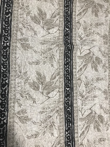 Skyel Enterprises 2267 Fabric Brown Black Leaves Branches Drapery 120�x128� MCM - Bild 6 von 9