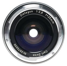 Carl Zeiss Distagon 1:2.8 f 25mm Contarex Camera Lens Hood Filters