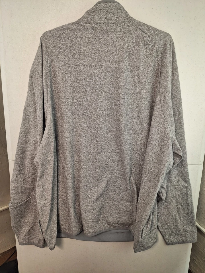 Detroit Red Wings Men's 3XL Gray 1/4 Zip Certain Pullover NWT Antigua NHL - Image 4 of 4