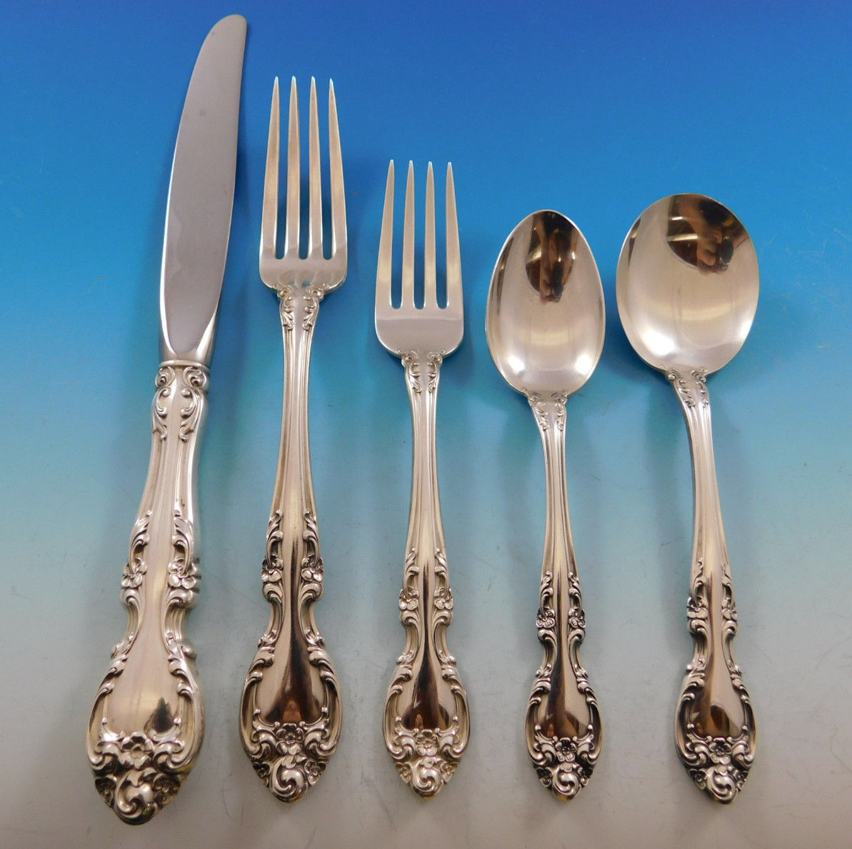 Melrose by Gorham Sterling Silver Flatware Set for 12 Service 60