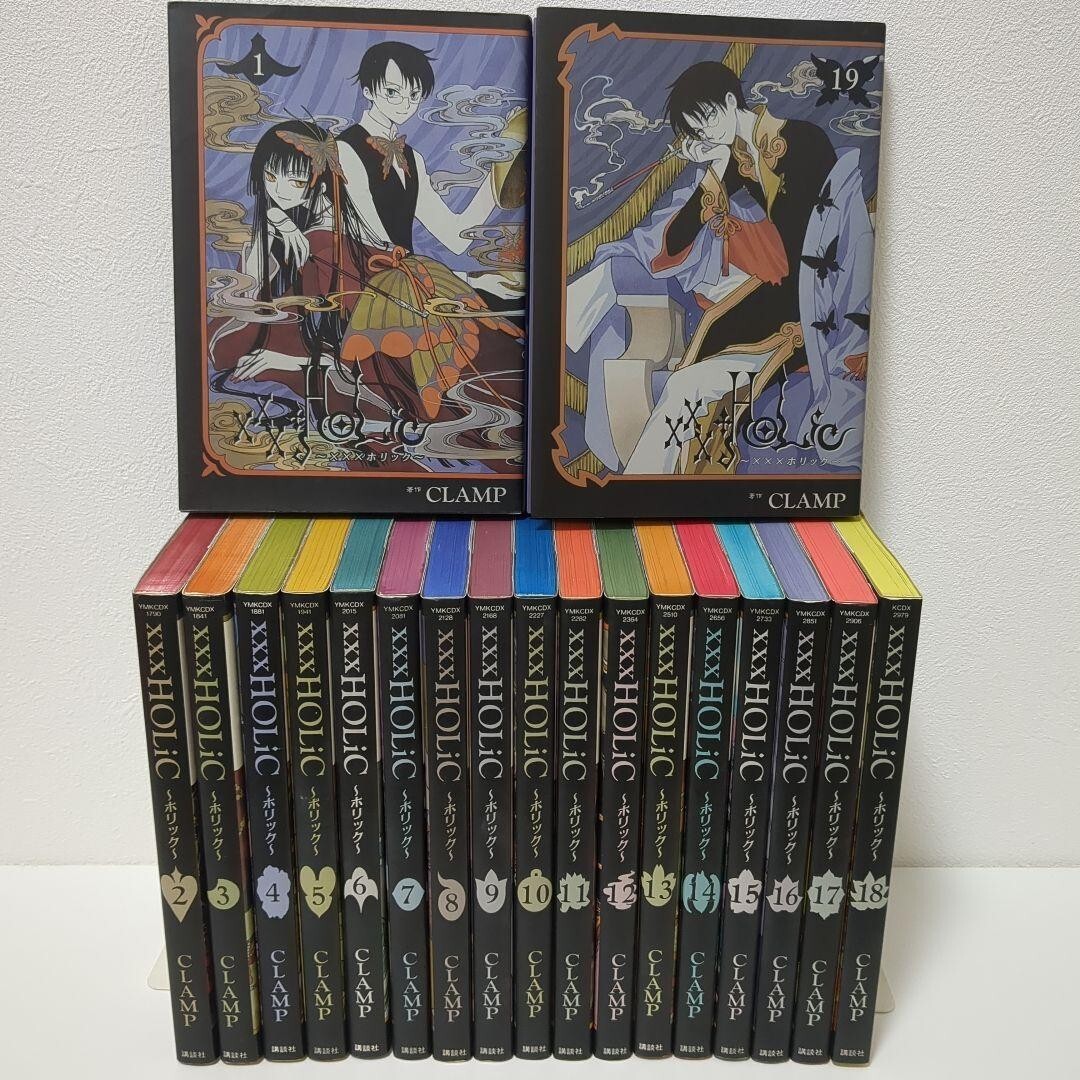 Complete Set: CLAMP's xxxHOLiC Volumes 1-19 Japanese Edition Manga