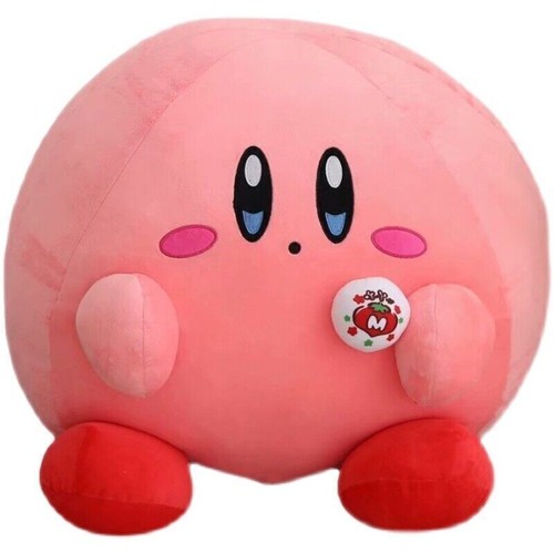 New Giant Badge Star Kirby Plush Doll Big Soft Cartoon Pillow Anime Stuffed Toy - Picture 6 of 8
