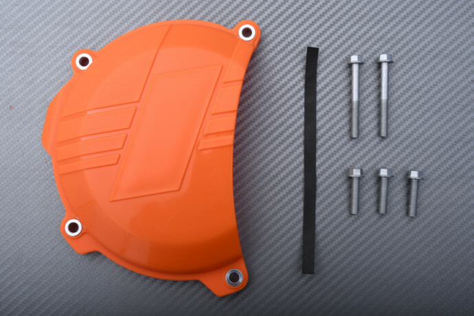 Protection carter KTM SX-F 250 cache embrayage carbone renforcé