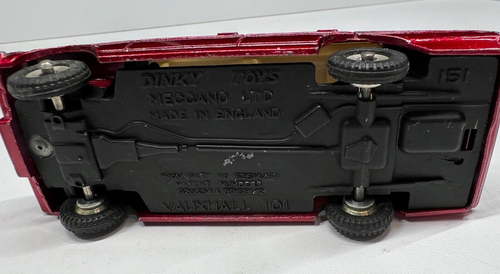 Dinky Toys 151 Vauxhall Victory 101 Burgandy All Original - Picture 13 of 18