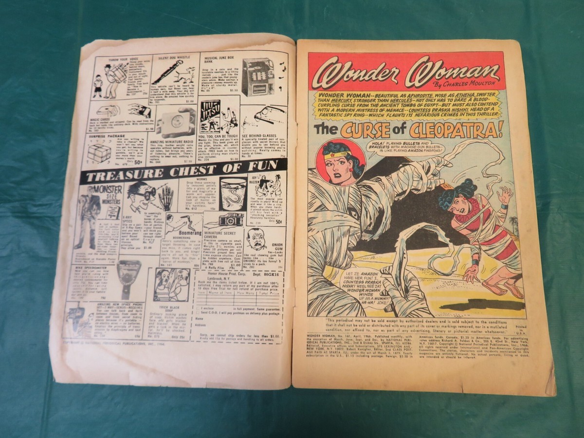 April 1966 DC Comics: Wonder Woman #161 -The Curse of