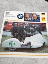 BMW 500 RS side-car Hillebrand / Grunwald  1957 Carte moto Collection Atlas