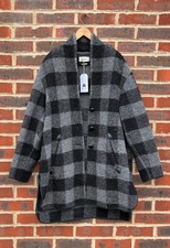 *stunning* Isabel Marant Étoile Ladies "gino" Wool Flannel Coat Uk14 Eu42