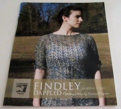 Juniper Moon Farm FINDLEY DAPPLED knitting pattern book with 11 Designs 28 - 52''