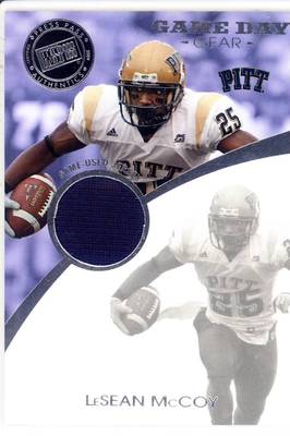 lesean mccoy rc rookie draft jersey patch pittsburgh pitt panthers college  2009