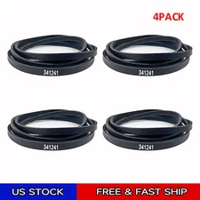 4 Pack 341241 Dryer Belt for Whirlpool Kenmore AP2946843 PS346995