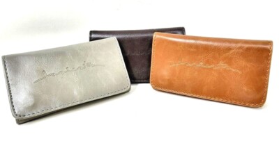 LASIESTA PU Leather Tobacco Pouch Brown - Gray - Black / Magnet closure