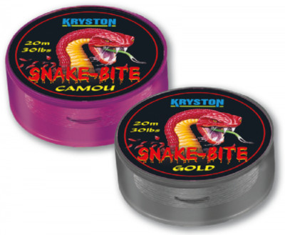 Kryston Snake-Bite Coated Hooklink -  30lb x 20m Camou 