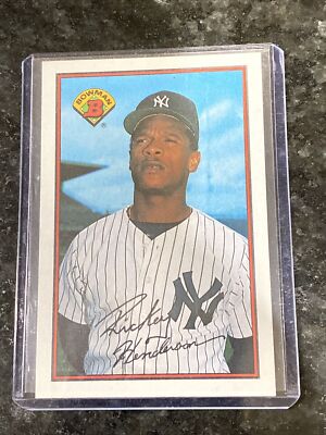 1989 Bowman Rickey Henderson NY Yankees HOF #181 Centered Sharp