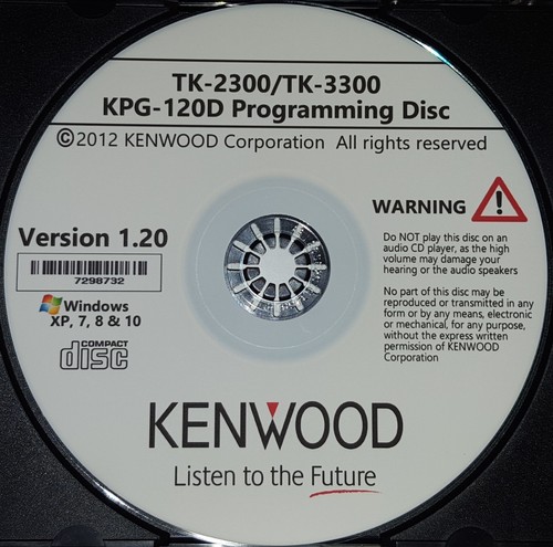 Kenwood KPG-120D Version 1.20 for TK-2300 and TK-3300