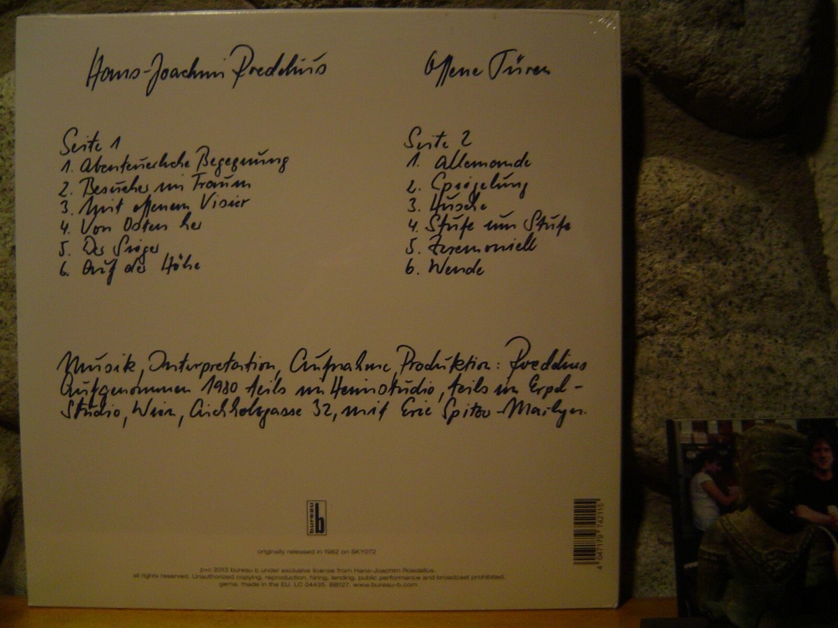 独LP Hans-Joachim Roedelius Offene Turen BB127 Bureau B /00260 Roedelius - Offene Türen (Bureau B) [Full Album] - YouTube