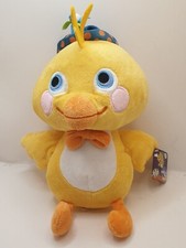CHARLIE THE CHICK 14" Soft Plush Toy Baby Cicken Bright Yellow Hat With Tags
